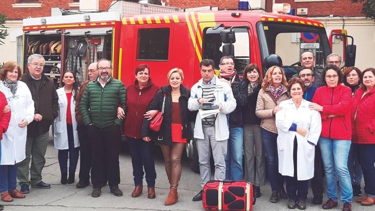 Simulacro de incendio en el centro de salud Los Marqueses Simulacro de incendio en el centro de salud Los Marqueses