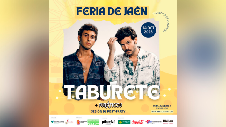 Taburete actuará en la Feria de San Lucas el 14 de octubre Taburete actuará en la Feria de San Lucas el 14 de octubre