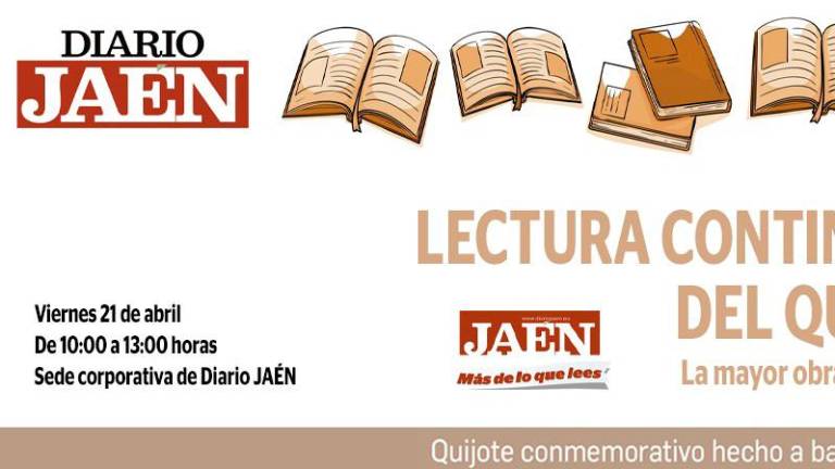 Tarde que no es y prisa que no tenemos... Así que lean vuesas mercedes el Quijote con Diario JAÉN este viernes Tarde que no es y prisa que no tenemos... Así que lean vuesas mercedes el Quijote con Diario JAÉN este viernes