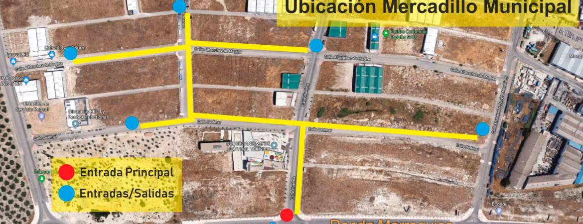 El mercadillo se instalará en el Polígono de Los Olivares durante la Feria El mercadillo se instalará en el Polígono de Los Olivares durante la Feria