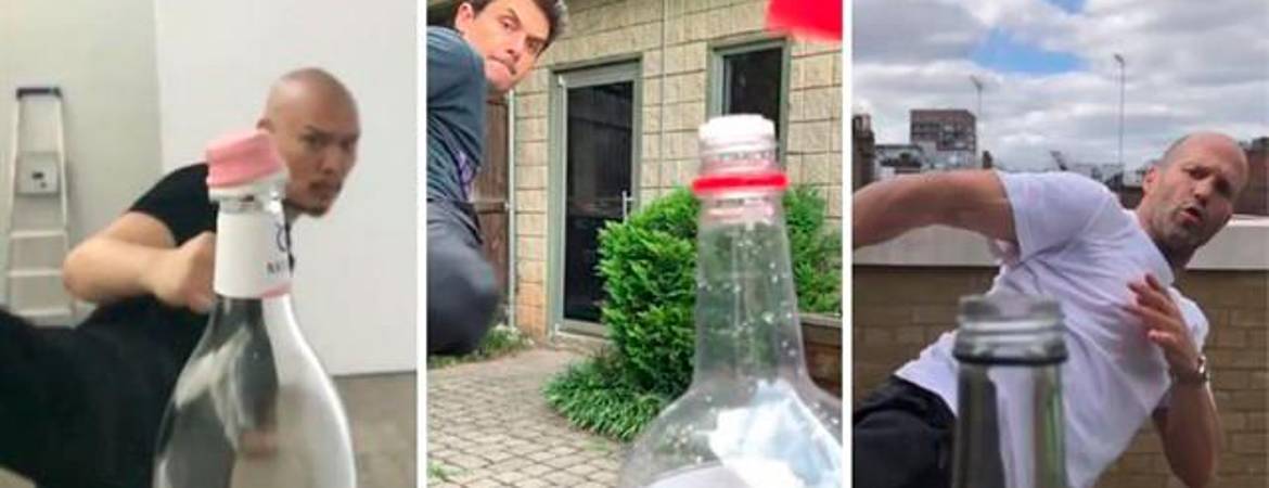 El nuevo reto viral de quitar el tapón a una botella de una patada El nuevo reto viral de quitar el tapón a una botella de una patada