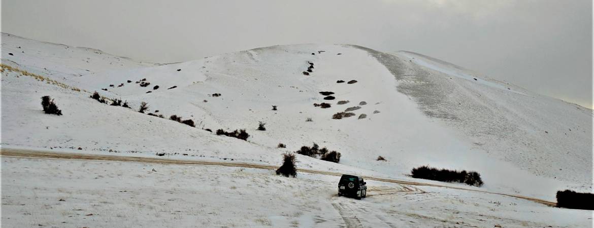 Ascendemos con nieve y a -5 grados al Morro de Cagasebo (Campos de Hernán Pelea) Ascendemos con nieve y a -5 grados al Morro de Cagasebo (Campos de Hernán Pelea)