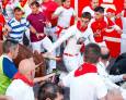 Un herido por asta en el sexto encierro de los Sanfermines Un herido por asta en el sexto encierro de los Sanfermines