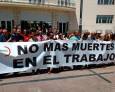 Protesta contra la siniestralidad laboral Protesta contra la siniestralidad laboral