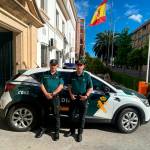 Miguel Ángel y Ramón, los guardias civiles que acudieron al auxilio de la mujer en Alcalá la Real. / Guardia Civil. 
