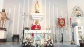 EUCARISTÍA. Fotograma de la retransmisión en directo de la misa en honor de San Eufrasio.