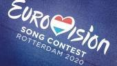 Homenaje. Cartel del festival de Eurovisión de 2020 en Róterdam. 