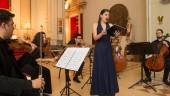 GRAN NOCHE. Actuación de solistas de la Orquesta de la Universidad de Jaén, en la Iglesia de la Merced, el año pasado.