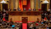 POLÍTICA. Sesión plenaria celebrada, ayer, en el Parlament de Cataluña. 