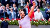 Rafa Nadal celebra su victoria en el Mutua Madrid Open 2024. / Oscar J. Barroso / Afp7 / Europa Press.