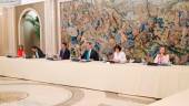 MADRID. El Rey preside en el Palacio de la Zarzuela la reunión del Consejo de Seguridad Nacional.