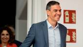 El presidente del Gobierno y secretario general del PSOE, Pedro Sánchez, llega a la Ejecutiva Federal del partido. / Diego Radamés / Europa Press. 