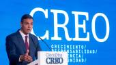 El presidente del Gobierno, Pedro Sánchez, interviene durante el foro ‘CREO’. / Eduardo Parra / Europa Press. 