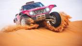 NAVEGACIÓN. El Mini de Carlos Sainz, durante la sexta etapa del Dakar, entre dunas.