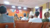JUICIO. Los nueve acusados, en la sala de la Audiencia Provinicial de Jaén.