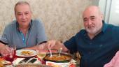 relación. Juan Carlos Hidalgo y Antonio Morales, en una comida celebrada a primeros del año 2020.