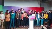 El candidato de Unidas Podemos, Pablo Iglesias, mientras anunciaba su retirada de la política.