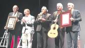 ACTO. Miguel Cano, Francisco Huertas, José de la Tomasa y Juan Lucas García, en la entrega del galardón.
