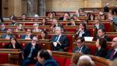 El presidente de Junts en el Parlament, Albert Batet, durante una sesión de control al Govern, en el Parlament, en Barcelona. / David Zorrakino / Archivo Europa Press. 
