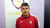 El entrenador del Real Jaén, Roberto Peragón, esta mañana en La Victoria. / F. Gaitán / Diario JAÉN.