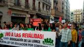 RECUERDO. Foto de archivo de una manifestación de Fampa Los Olivos en la capital jiennense.