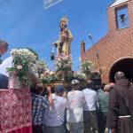 La procesión de Nuestra Señora del Carmen camino de el paraje Mingo Yustre. / Elisabeth Ruiz Martínez / Diario JAÉN.