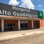 Entrada de urgencias del Hospital Alto Guadalquivir de Andújar. 