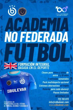 El CD Bulevar amplía sus secciones con una escuela de fútbol El CD Bulevar amplía sus secciones con una escuela de fútbol