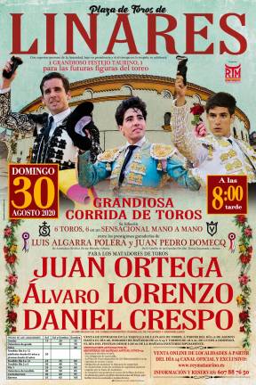 Linares sí tendrá toros por San Agustín 2020 Linares sí tendrá toros por San Agustín 2020
