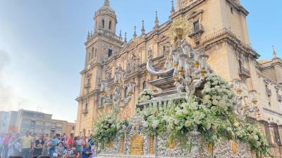 La Virgen de la Capilla, en la plaza de Santa María. / Archivo Diario JAÉN. 
