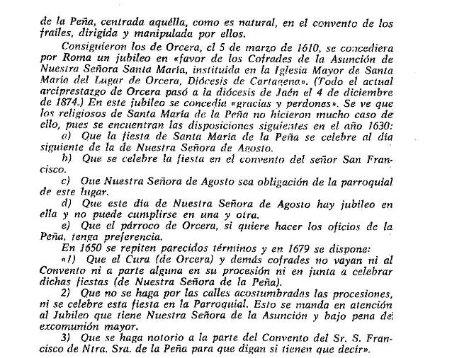 El desaparecido convento de “Nuestra Señora de la Peña” en Orcera