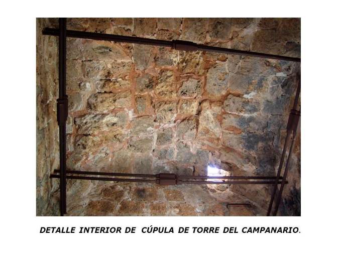 <i>Cúpula interior torre (detalle barras tensoras). </i>