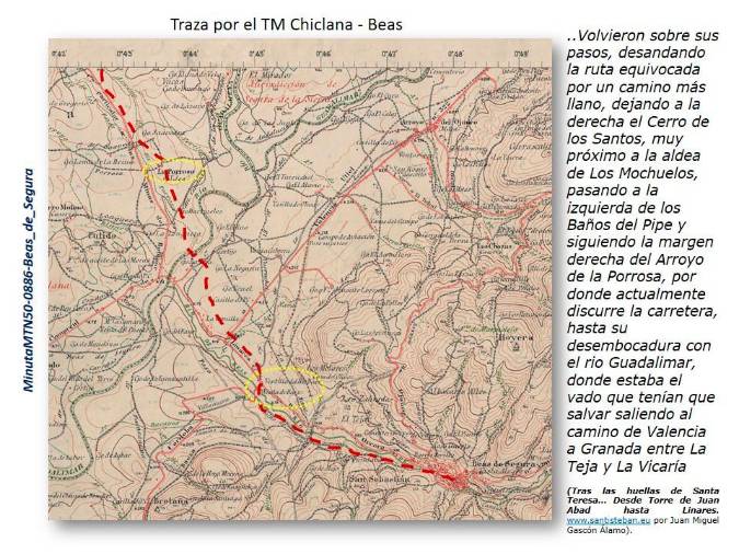 <i>Por camino más llano y tranquilo: La Porrosa – Ventilla de Beas – Beas. </i>