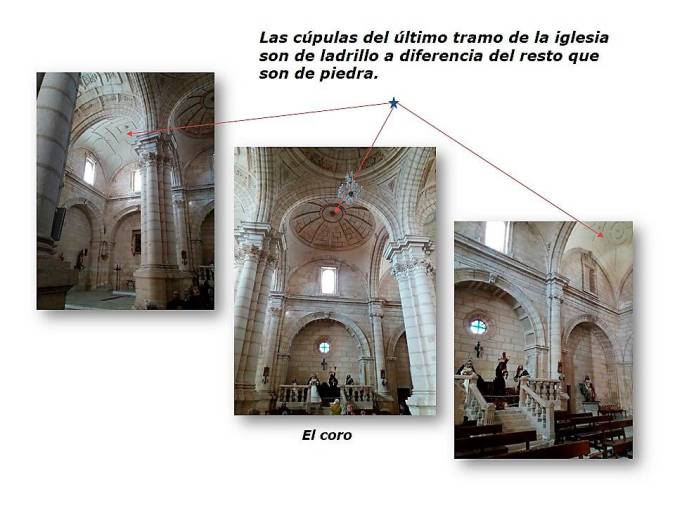 <i>Detalle de las cúpulas de ladrillo en el último tramo de la iglesia.</i>