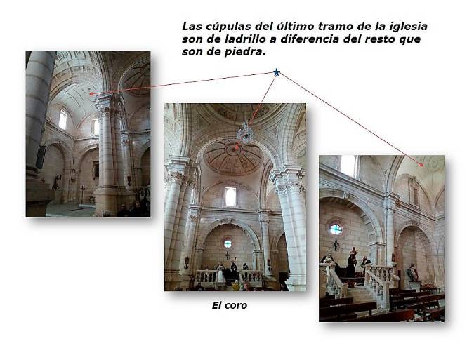 <i>Detalle de las cúpulas de ladrillo en el último tramo de la iglesia.</i>