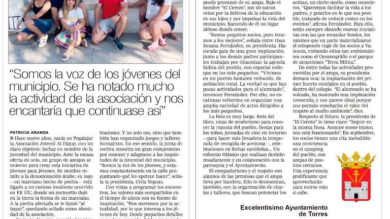 Una fiesta dedicada a la comarca Una fiesta dedicada a la comarca