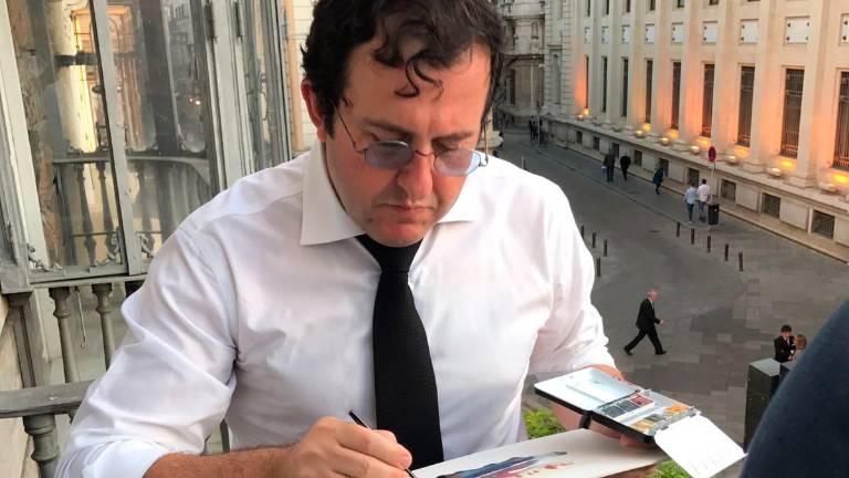 Acuarelas que reflejan el murmullo de las personas Acuarelas que reflejan el murmullo de las personas