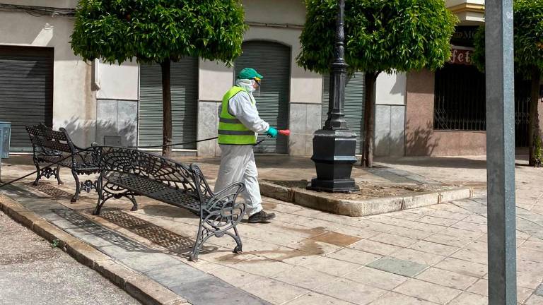 Puesta en marcha de labores de desinfección en las calles