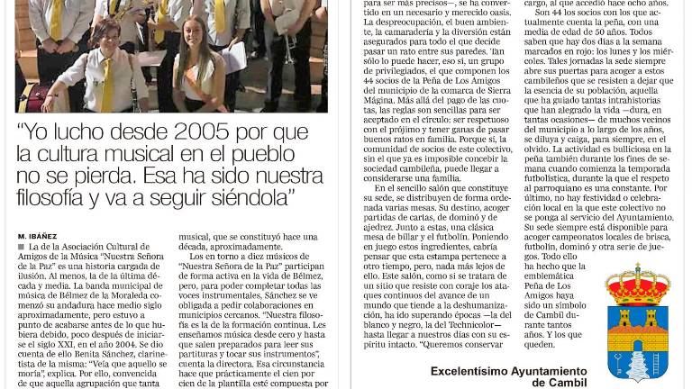 Una fiesta dedicada a la comarca Una fiesta dedicada a la comarca