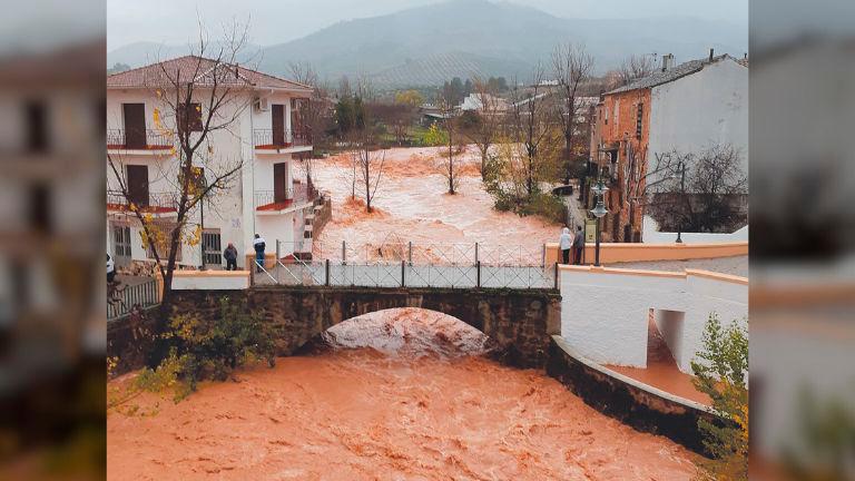 Increíble el paso del temporal por Puente de Génave Increíble el paso del temporal por Puente de Génave