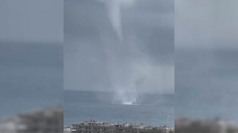 Registrado un tornado en la costa de Marbella Registrado un tornado en la costa de Marbella
