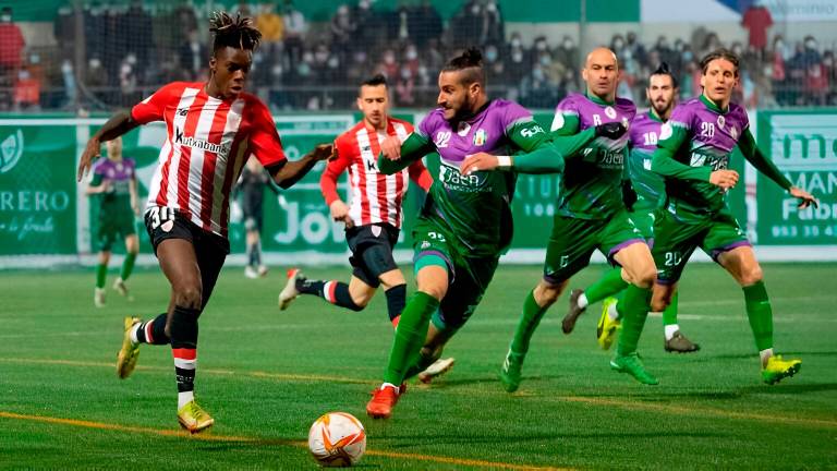 Nico Williams, el león que rugió en Mancha Real Nico Williams, el león que rugió en Mancha Real