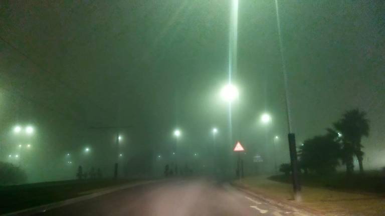 Jaén, entre la niebla de la madrugada Jaén, entre la niebla de la madrugada