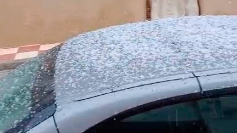Vaya granizada ha caído en Noalejo Vaya granizada ha caído en Noalejo