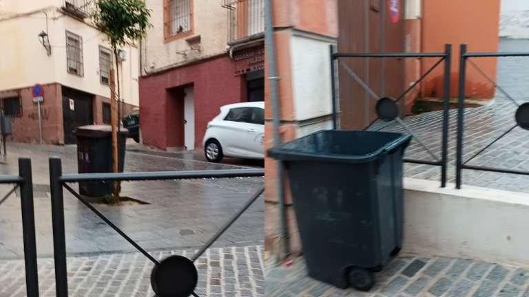 Reubican un contenedor en Jaén para evitar molestias a los vecinos Reubican un contenedor en Jaén para evitar molestias a los vecinos