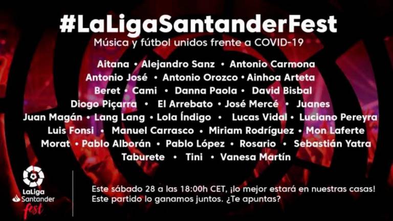 LaLiga Santander Fest junta a músicos y futbolistas en un macrofestival LaLiga Santander Fest junta a músicos y futbolistas en un macrofestival