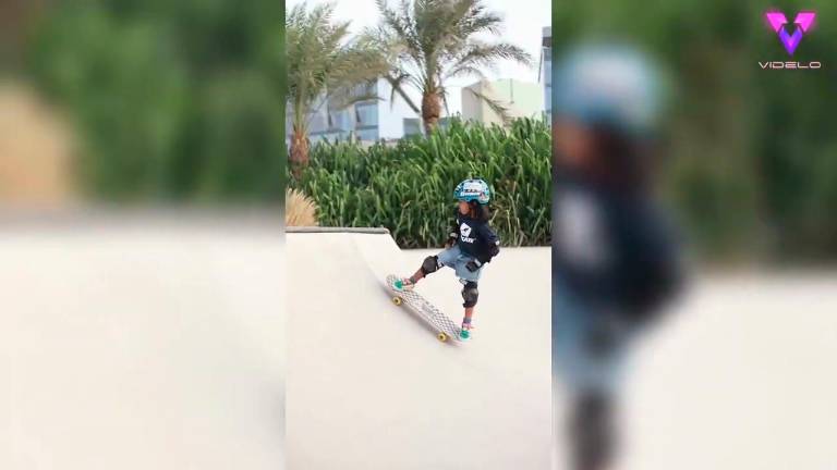 Una fenómena del skate con tan solo 6 años Una fenómena del skate con tan solo 6 años