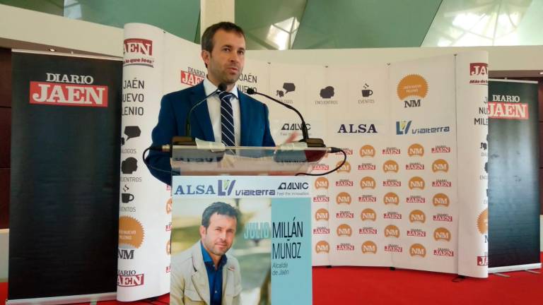 Julio Millán en el Desayuno Jaén Nuevo Milenio: “Jaén tiene futuro” Julio Millán en el Desayuno Jaén Nuevo Milenio: “Jaén tiene futuro”