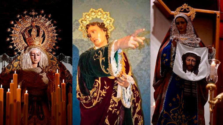 La Virgen de los Dolores, San Juan y la Verónica se retiran del culto para su restauración La Virgen de los Dolores, San Juan y la Verónica se retiran del culto para su restauración