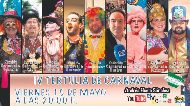 La IV Tertulia de Carnaval se abre a la comunidad andaluza La IV Tertulia de Carnaval se abre a la comunidad andaluza